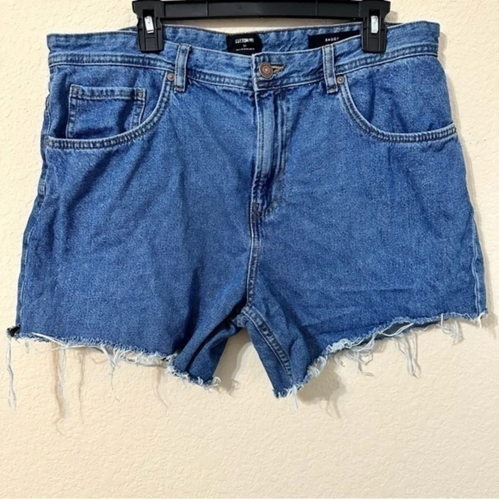 Cotton On Jean Shorts High Waisted Baggy Distressed Denim Trendy Summer